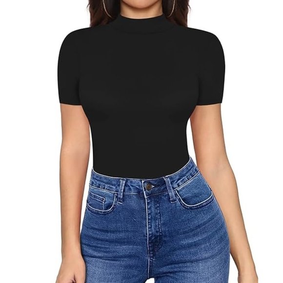 HERLOLLYCHIPS Women's Cold Shoulder Long Sleeve Top - Deep Green, Fitted Zip Front, Scoop Neck, XX-Large